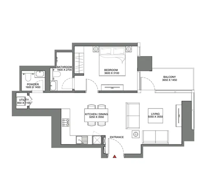 1-Bedroom Apartment