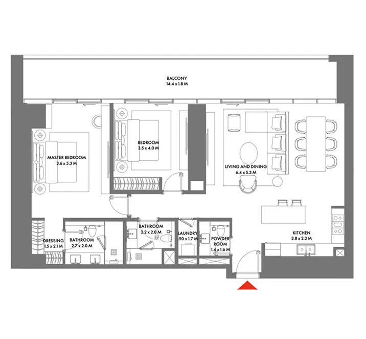 2-Bedroom Apartment