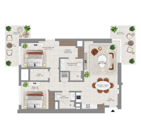 2 Bedroom Villa