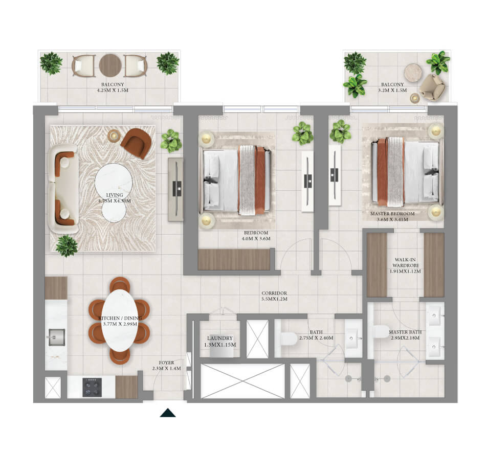 2 Bedroom Villa